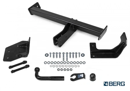 Фаркоп F.1411.001 BERG для Jac JS4 2022-/ Москвич 3 2023-. Тип шара: A. Нагрузки: 1500/75 кг. Вес: 15,3 кг. БЕЗ выреза в бампере. Артикул - (F.1411.001) от магазина ФаркопРос