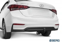 Фаркоп F.2311.001 BERG для Hyundai Solaris 2017-2020/2020-/ Kia Rio (без ПТФ) 2017-2020/2020-. Тип шара: A. Нагрузки: 1200/75 кг. Вес: 18 кг. БЕЗ выреза в бампере. Артикул - F.2311.001 от магазина ФаркопРос