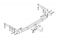 Фаркоп TY 49 для TOYOTA RAV-4 (только для версии Long) 2007-2012, Автос, нагрузка 1500/75 кг. БЕЗ подрезки бампера от магазина ФаркопРос