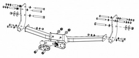 Фаркоп 28355321 Балтекс для LIFAN MYWAY, 16-, шар F, 50/800 от магазина ФаркопРос