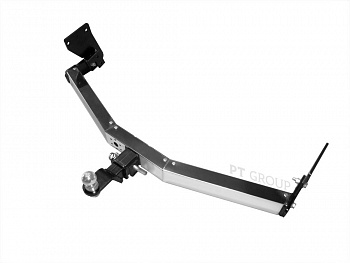 Фаркоп с хромированной накладкой HVH-10-991124.00 PT Group для Haval H5 2020-, Great Wall Hover H3 New 2014-2016, Great Wall Hover H3 2010-2016, Great Wall Hover H5 2011-2016. Съемный квадрат. от магазина ФаркопРос