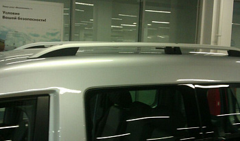 Рейлинги продольные Crown Roof Rail серый для Volkswagen Caddy 3 Maxi (длинная база) (2004-2015) от магазина ФаркопРос