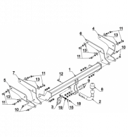 Фаркоп O 96 Auto-Hak для Toyota RAV4 2018- условно-съемное крепление шара. Тип шара - A (F20) от магазина ФаркопРос