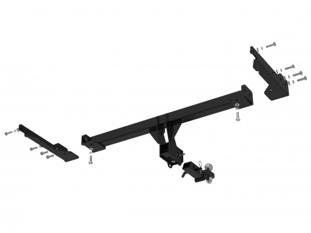 Быстросъемный Фаркоп S23.08E на SKODA OCTAVIA A7/A8 лифтбек/универсал 2012-/ Шкода Октавия A7/A8 лифтбек/универсал 2012-. Невидимый вырез в бампере. Масса ТСУ - 15 кг. Нагрузки: 75/2000*. (БЕЗ электрики) от магазина ФаркопРос