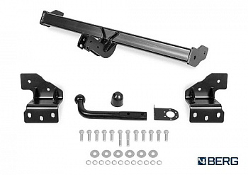 Фаркоп BERG для Kia Seltos 2020-. Тип шара: A. Нагрузки: 1500/75 кг. Вес: 17 кг. БЕЗ выреза в бампере. Артикул - (F.2816.001) от магазина ФаркопРос