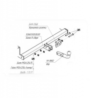 Фаркоп 5268-A для Chevrolet Cobalt 2013, VFM от магазина ФаркопРос