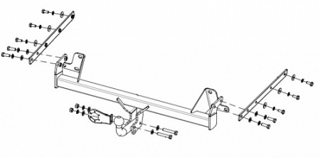 Фаркоп 22289412 Балтекс для SUBARU OUTBACK, 15-, шар A, 75/1800 от магазина ФаркопРос