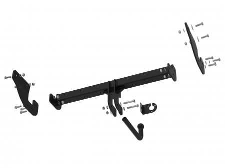 Фаркоп G23.03A на GEELY MONJARO 2023-/ Джили Монджаро 2023-. Невидимый вырез в бампере. Нагрузки: 75/750-1500*. (БЕЗ электрики) от магазина ФаркопРос