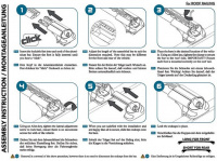 Багажник на рейлинги Turtle Air 1 модель 106 цвет серебристый + адаптеры для широких рейлингов (CLAMP 2) от магазина ФаркопРос
