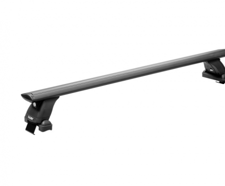 Багажник на крышу LUX, крепление на гладкую крышу для Mercedes-Benz GLB I (X247) внедорожник 2019-… (БК3 + дуги аэро-трэвэл черные 1,2м + КА3 LUX GLB19n) от магазина ФаркопРос