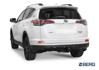 Фаркоп BERG для Toyota Rav4 2013-2019. Тип шара: A. Нагрузки: 1200/75 кг. Вес: 22 кг. Небольшой вырез в бампере. Артикул - (F.5711.001) от магазина ФаркопРос