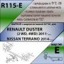 Фаркоп R115-E для RENAULT DUSTER (2 WD, 4WD) 2011-.../ NISSAN TERRANO 2014-... от магазина ФаркопРос