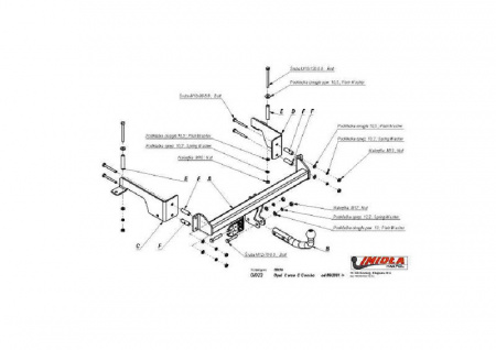 Фаркоп O.023 на Opel Combo 2001-2012, Imiola от магазина ФаркопРос
