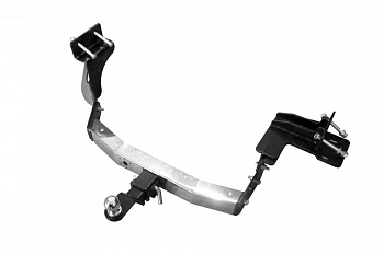 Фаркоп с хромированной накладкой HSF-18-991124.00 PT Group для Kia Sorento Prime рестайлинг 2018-2020, Hyundai Santa Fe 2018-2020 съемный квадрат от магазина ФаркопРос