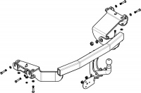 Фаркоп MI 21 Avtos для Mitsubishi Outlander XL (2007-2012), Citroen C-Crosser 2007-2012, Peugeot 4007 2007-2012 требуется подрезка бампера. от магазина ФаркопРос