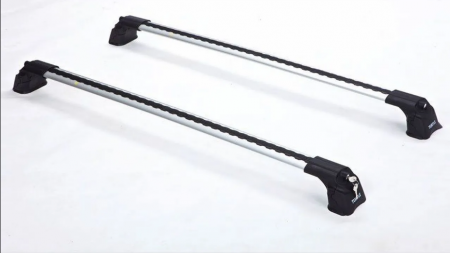 Багажник в штатные места Turtle Air 3 Premium на Nissan цвет серебристый от магазина ФаркопРос