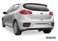 Фаркоп BERG для Kia Ceed 2012-2018. Тип шара: A. Нагрузки: 1200/75 кг. Вес: 16 кг. БЕЗ выреза в бампере. Артикул - (F.2813.001) от магазина ФаркопРос