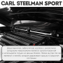 Багажный бокс на крышу Carl Steelman SPORT 1950*860*380 черный "карбон" с двухсторонним открытием + еврокрепление "краб"(об.450л) от магазина ФаркопРос