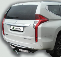 Фаркоп M115-F(N) для MITSUBISHI PAJERO SPORT 2 / 3 (2008-...) (C НЕРЖ. ПЛАСТИНОЙ), Лидер Плюс от магазина ФаркопРос