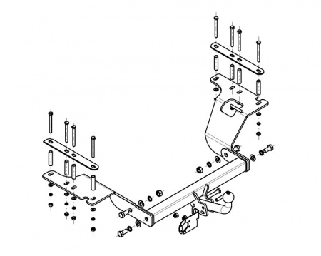 Фаркоп HN 02 для HONDA CR-V 2 (2002-2006) от магазина ФаркопРос