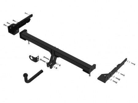 Фаркоп S23.08A на SKODA OCTAVIA A7/A8 лифтбек/универсал 2012-/ Шкода Октавия A7/A8 лифтбек/универсал 2012-. Невидимый вырез в бампере. Масса ТСУ - 15 кг. Нагрузки: 75/2000*. (БЕЗ электрики) от магазина ФаркопРос