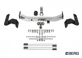Фаркоп BERG для Toyota Land Cruiser 200 (кроме Executive, TRD) нерж 2007-. Тип шара: F. Нагрузки: 1500/75 кг. Вес: 18 кг. БЕЗ выреза в бампере. Артикул - (F.5713.003) от магазина ФаркопРос