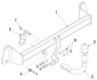 Фаркоп B 25 Auto-Hak для BMW 1-Series F20,F21 хетчбек 3/5 дверей, кроме M model 2011-2019. Без подрезки бампера. Тип шара: A. от магазина ФаркопРос
