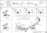 Фаркоп оцинкованный H069A для Hyundai Santa Fe 2006-2012, Kia Sorento 2009-2012, шар A, Galia от магазина ФаркопРос