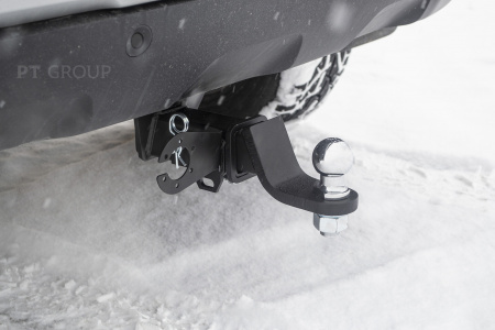 Фаркоп 07011501 PT Group для Renault Duster 2010-2021, Nissan Terrano 2014-, Renault Kaptur 2016- съемный квадрат от магазина ФаркопРос