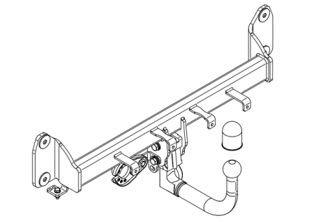 Фаркоп на BMW X3 F25 (также xDrive) 2010-2017, BMW X3 G01 2017-, BMW X4 F26 2014-2018, BMW X4 G02 2018- без подрезки бампера. Тип шара: AV от магазина ФаркопРос