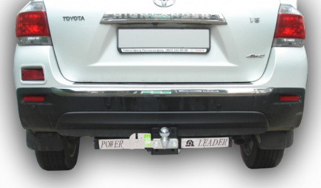 Фаркоп T119-F(N) для TOYOTA HIGHLANDER 2010-2013 (С НЕРЖАВЕЮЩЕЙ ПЛАСТИНОЙ), Шар: F, Лидер Плюс от магазина ФаркопРос