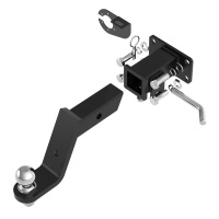 Быстросъемный Фаркоп T23.02E на  TANK 300 2022 -, 400 2023-, Haval H9 рест. с лючком 2024-/ Танк 300 2022 -, 400 2023-, Хавал Х9 рест. с лючком 2024-. БЕЗ выреза в бампере. Масса ТСУ - 7 кг. Нагрузки: 75/750-2500*. (БЕЗ электрики) от магазина ФаркопРос