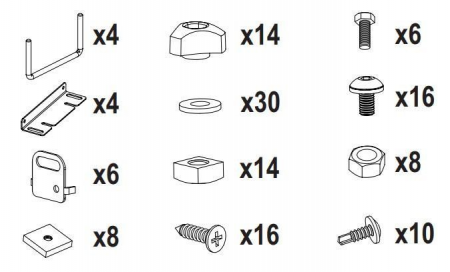 Комплект крепежа для КБ LUX ЭКСЕЛЕНТ, РАЙДЕР, Lux (арт. 792375) от магазина ФаркопРос