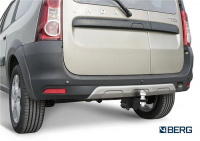 Фаркоп BERG для Lada Largus (вкл. Cross) 2012-. Тип шара: E. Нагрузки: 1300/75 кг. Вес: 14 кг. БЕЗ выреза в бампере. Артикул - (F.6017.005) от магазина ФаркопРос