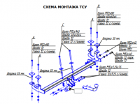 Фаркоп 3806-A Oris на ГАЗ Волга 3110 1997-2005, ГАЗ Волга 31105 седан (двигатель Chrysler) 2003-2021 без подрезки бампера. Тип шара: A. Нагрузки: 1300/75 кг, масса фаркопа 15,2 кг (без электрики в комплекте) от магазина ФаркопРос