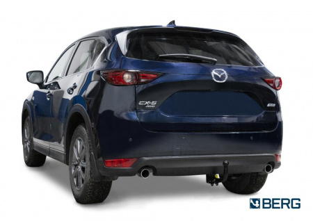Фаркоп BERG для Mazda CX-5 2011-. Тип шара: VM. Нагрузки: 2000/75 кг. Вес: 24 кг. БЕЗ выреза в бампере. Артикул - (F.3811.003) от магазина ФаркопРос
