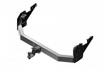 Фаркоп с хромированной накладкой THI-15-991124.00 PT Group для Toyota HILUX с 2015 - съемный квадрат от магазина ФаркопРос