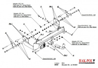 Фаркоп M.008 для Фаркоп Mercedes Vito w638 1996-2003, Mercedes Viano w638 1996-2003, исключая авто с парктроником. Тип шара: A, необходима подрезка бампера. Imiola от магазина ФаркопРос
