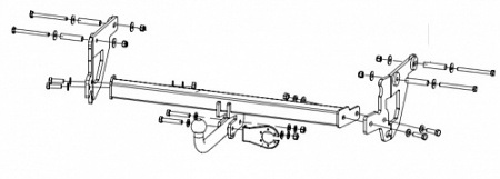 Фаркоп 28903612 Балтекс для ZOTYE COUPA, 19-, шар А, 75/1500 от магазина ФаркопРос
