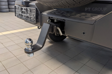 Фаркоп GWT-22-991122.00 PT Group для GWM Tank 300 2022 - съемный квадрат от магазина ФаркопРос