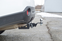 Фаркоп с хромированной накладкой NXT-07-991124.00 PT Group для Nissan X-trail T31 2007-2014 - съемный квадрат от магазина ФаркопРос