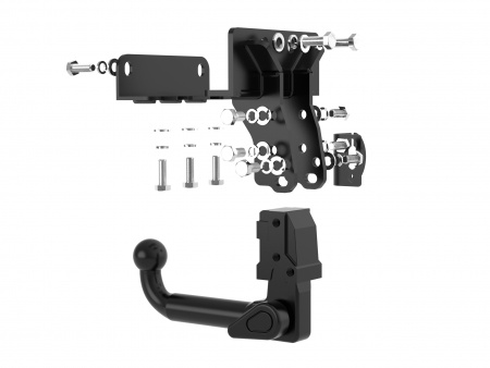 Быстросъемный Фаркоп T23.08AV на TOYOTA LC 300 2021- / Тойота Ланд Крузер 300 2021-. БЕЗ выреза в бампере. Масса ТСУ - 10 кг. Нагрузки: 75/750-3500*. (БЕЗ электрики) от магазина ФаркопРос