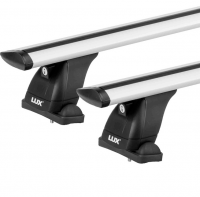Багажник на крышу LUX, крепление за С-рельс для Volkswagen Transporter (T6) минивен 2016- (БК3+дуги аэро-трэвэл 1,4м+КА3 LUX ШМ911n) от магазина ФаркопРос