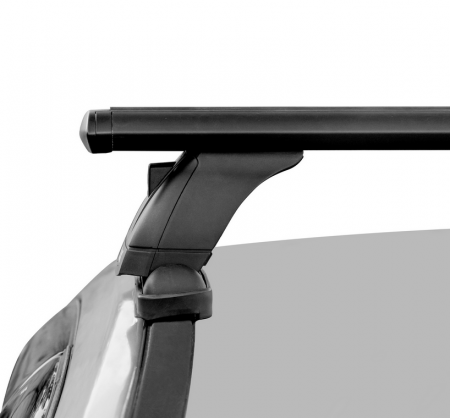 Багажник на крышу LUX, крепление в штатные места для Honda Stepwgn (БКШМ LUX 978+дуги черн. аэро-трэвэл (82мм) 1,3м)  от магазина ФаркопРос