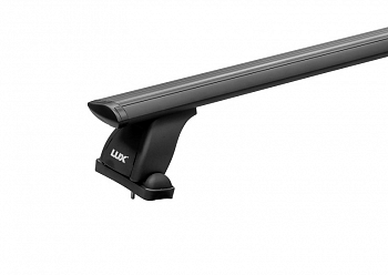 Багажник на крышу LUX, крепление в штатные места для BMW 1er (Е87) хэтчбек 5д 2007-2011 (БКШМ+дуги аэро-трэвэл черные 1,1м+БКШМ LUX 977) от магазина ФаркопРос