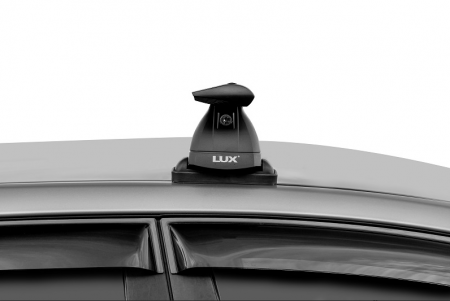 Багажник на крышу LUX, крепление на гладкую крышу для DongFeng DF6 пикап 4д 2022-… (БК3+дуги аэро-трэвэл черные 1,3м+КА3 LUX DF6-22n) от магазина ФаркопРос