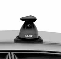 Багажник на крышу LUX, крепление в штатные места на гладкую крышу для Honda Elysion 2004-2013 (БКШМ LUX 911+дуги черн. аэро-трэвэл (82мм) 1,3м)  от магазина ФаркопРос