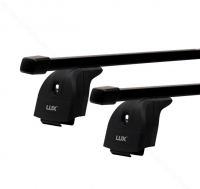 Багажник на крышу LUX, крепление за интегр. рейлинги для Volkswagen Touareg III внедорожник 2018- (БК2+прямоугольные дуги 1,2м+КА2 LUX Touareg18i) от магазина ФаркопРос