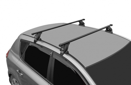 Багажник на крышу БК3 LUX, крепление на гладкую крышу для Toyota Alphard II минивен 2008-2014 (БКЗ+прямоугольные дуги 1,4м+КА3 LUX Alphard08n) от магазина ФаркопРос