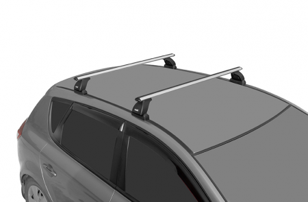 Багажник на крышу LUX , крепление в штатные места на гладкую крышу для Honda Elysion 2004-2013 (БКШМ LUX 911+дуги аэро-классик  (53мм) 1,3м ) от магазина ФаркопРос